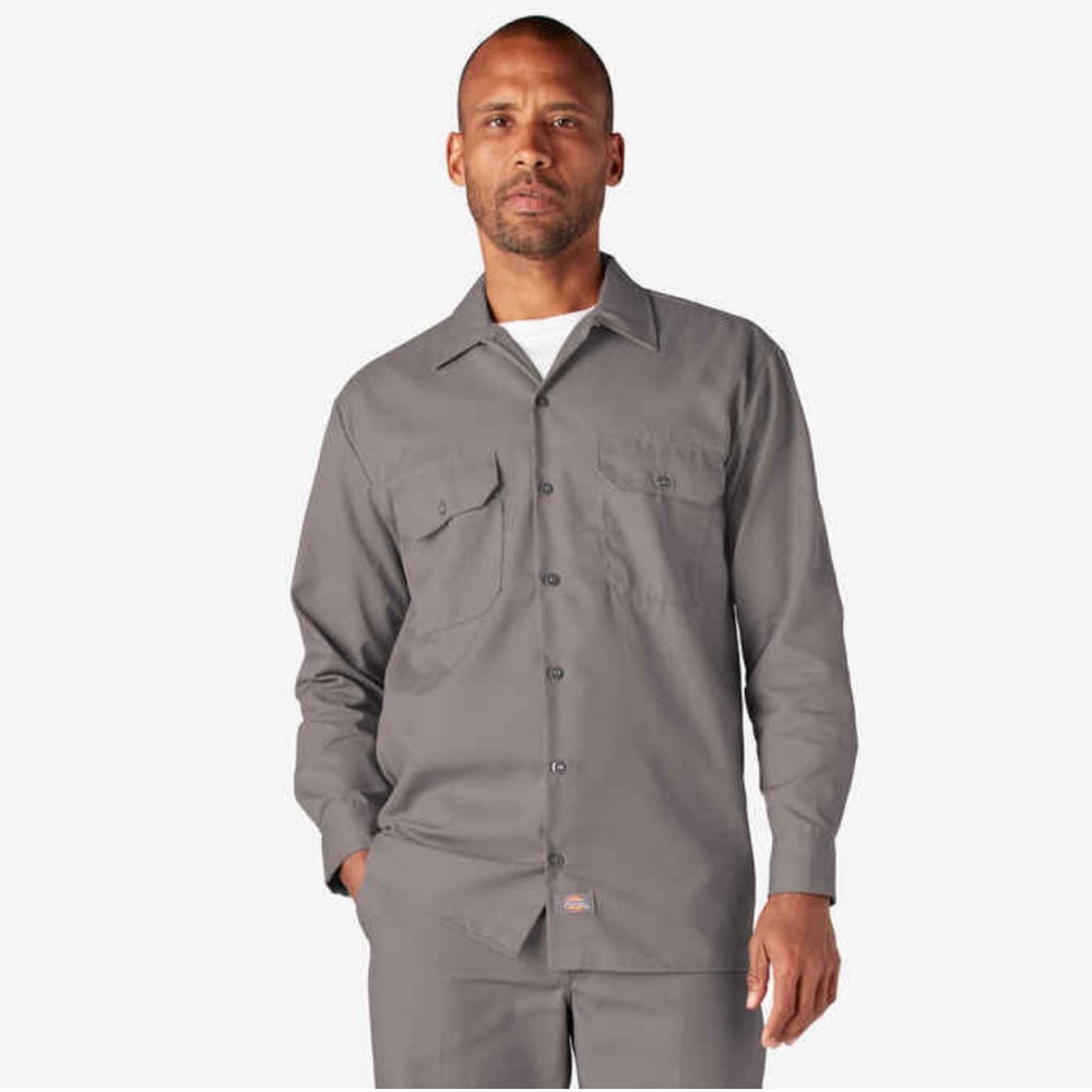 Dickie’s Men’s Work Shirt Original Fit Long Sleeve
